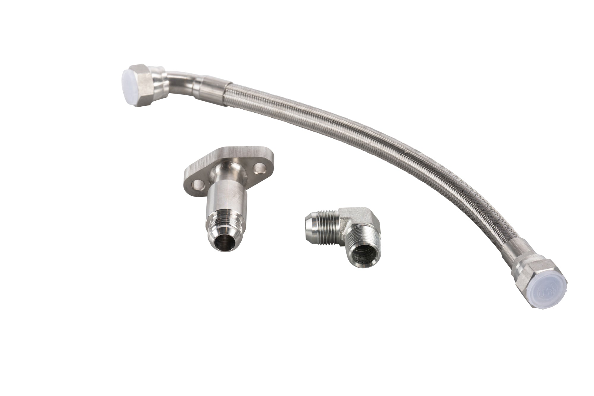 BPS Detroit Series 60 12.7 Turbo Drain Line Kit - SS Braided Pre-2004  BPS Diesel