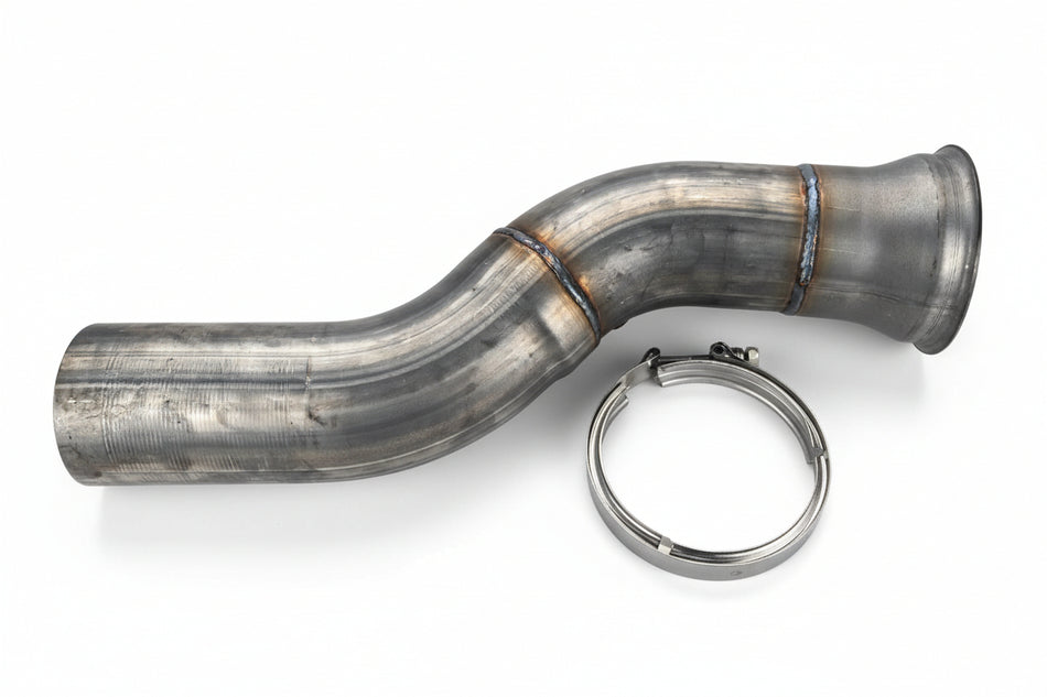 BPS 4" Turbo Downpipe with 6" drop for above Frame Applications  BPS Diesel