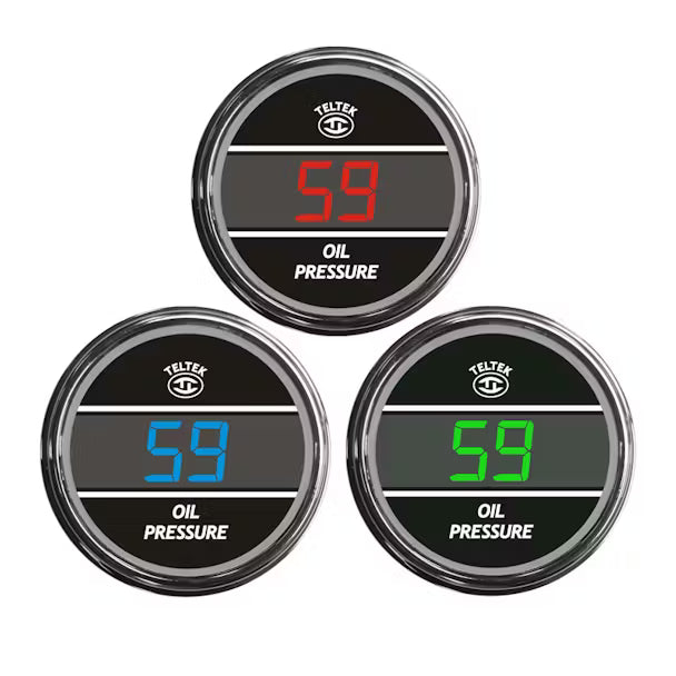Teltek Digital Oil Pressure Gauge 0-150 PSI  BPS Diesel