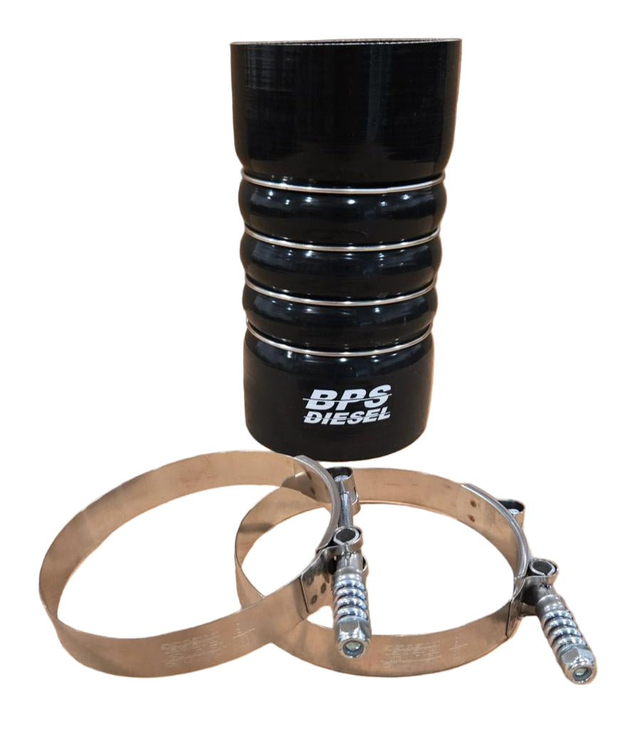 BPS 4" x 8" Length CAC Hose Coupler - Reinforced Silicone Coupler for Charge Air Coolers  BPS Diesel