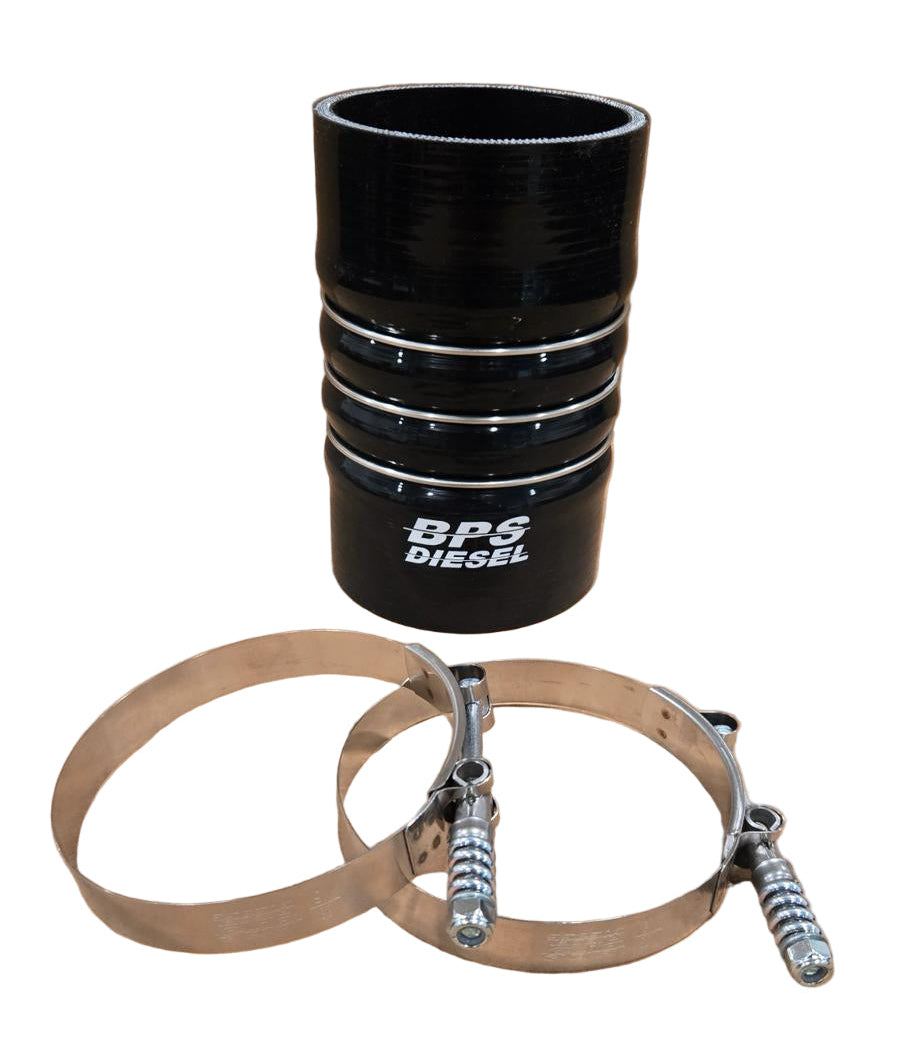 BPS 4" x 7" Length CAC Hose Coupler - Reinforced 6-Ply Silicone Coupler for Charge Air Coolers  BPS Diesel