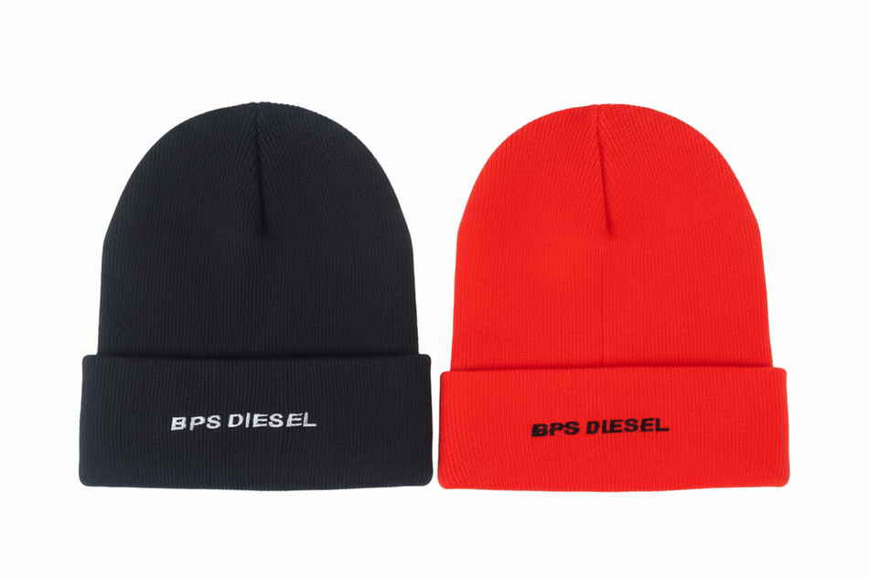 BPS Diesel Fleece-Lined Beanie Hat - in Black or Hunter Orange